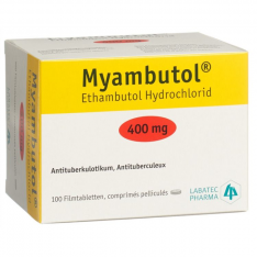 Этамбутол Миамбутол ФРАНЦИЯ Myambutol 400мг таблетки №100