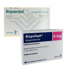 Рисполепт табл. 4мг (название Rispolept / Risperdal) №20